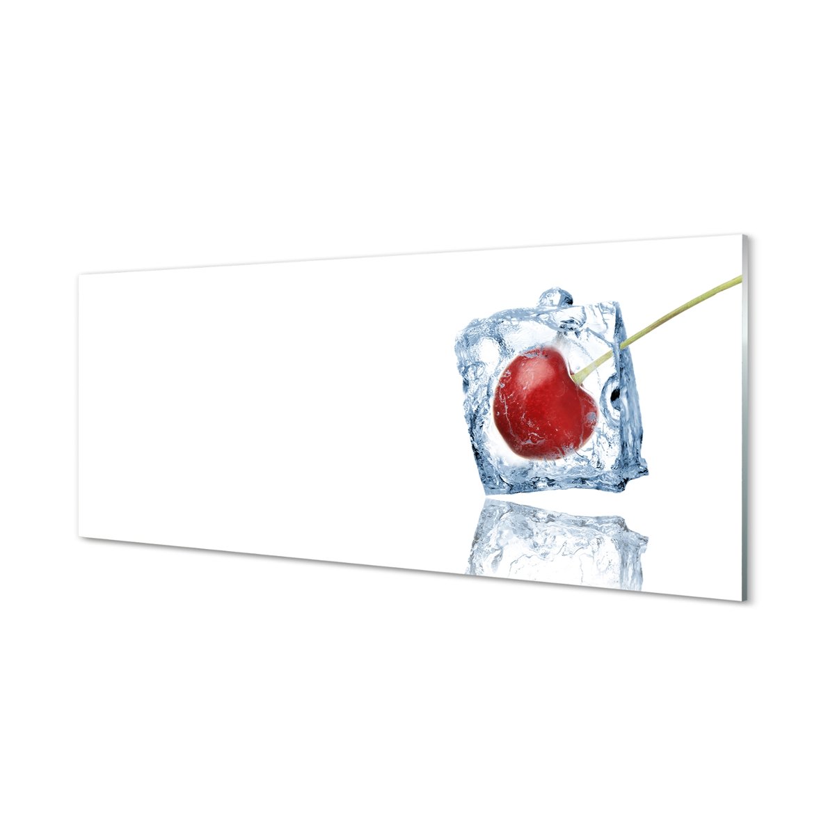 Panel ochronny do kuchni Kostka lodu wiśnia 125x50 cm