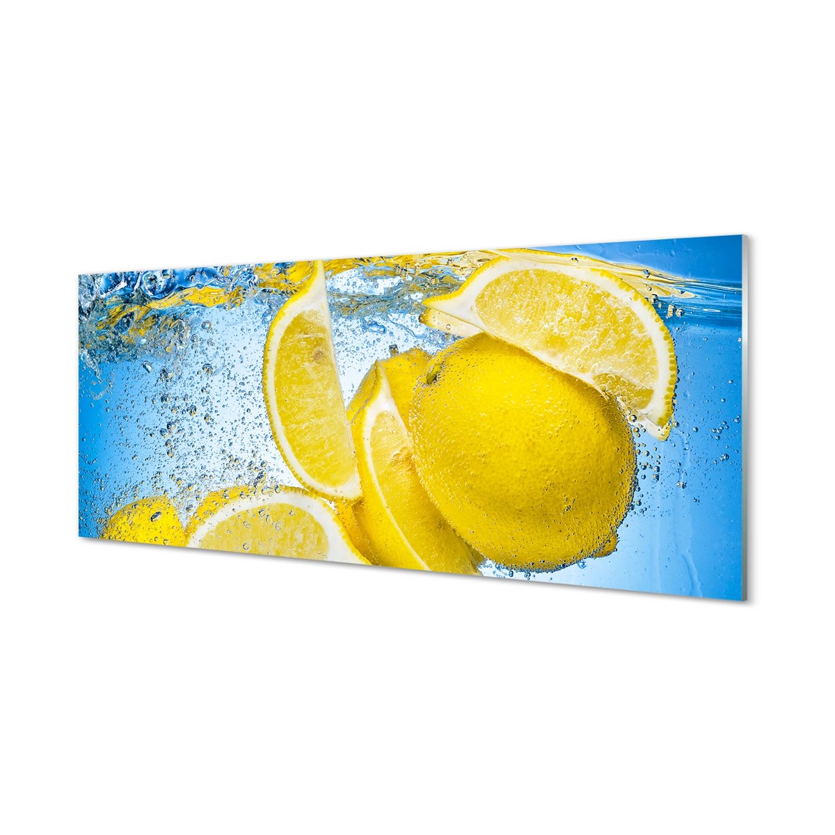 Ścienny panel dekoracyjny Cytryny w wodzie 125x50 cm