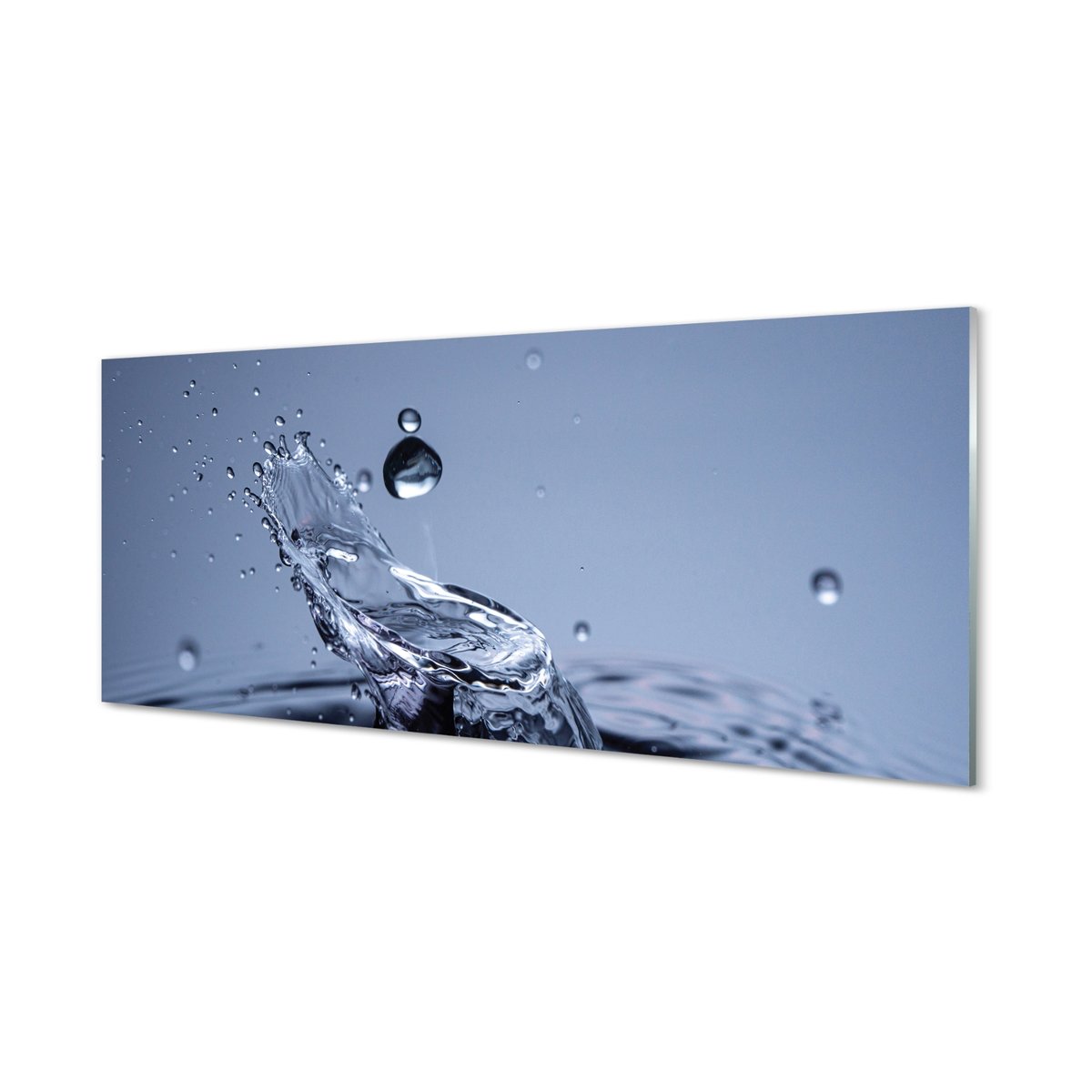 Szklany panel kuchenny Kropla woda makro 125x50 cm