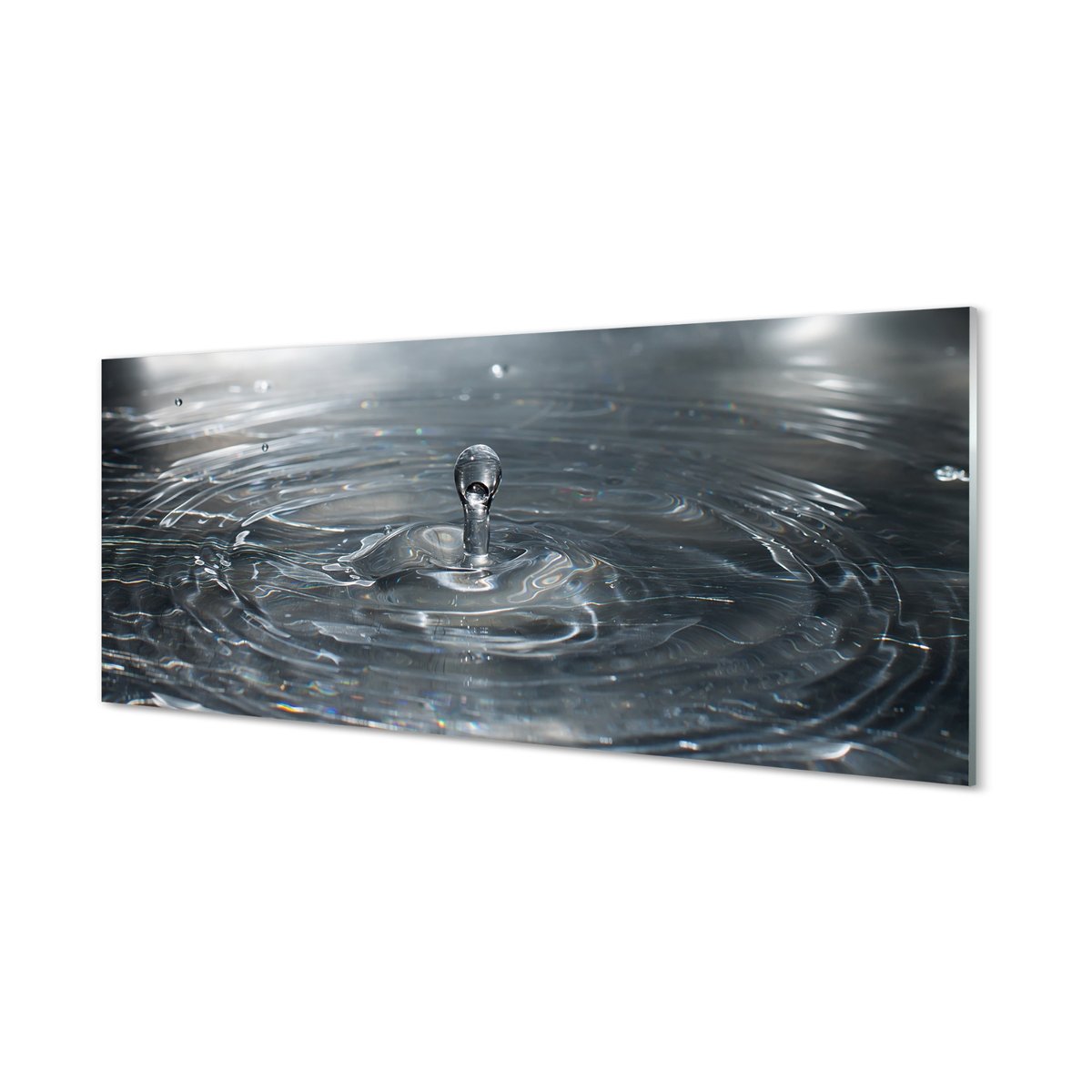 Lacobel szklany + klej Woda kropla plusk 125x50 cm
