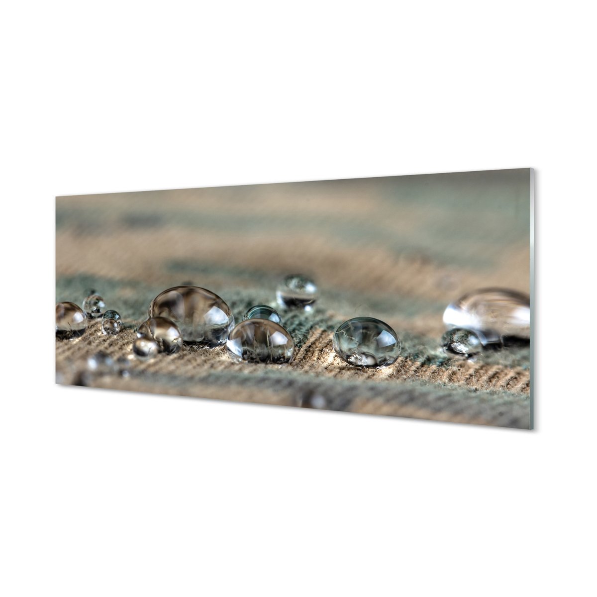 Nowoczesny panel  Krople makro materiał 125x50 cm