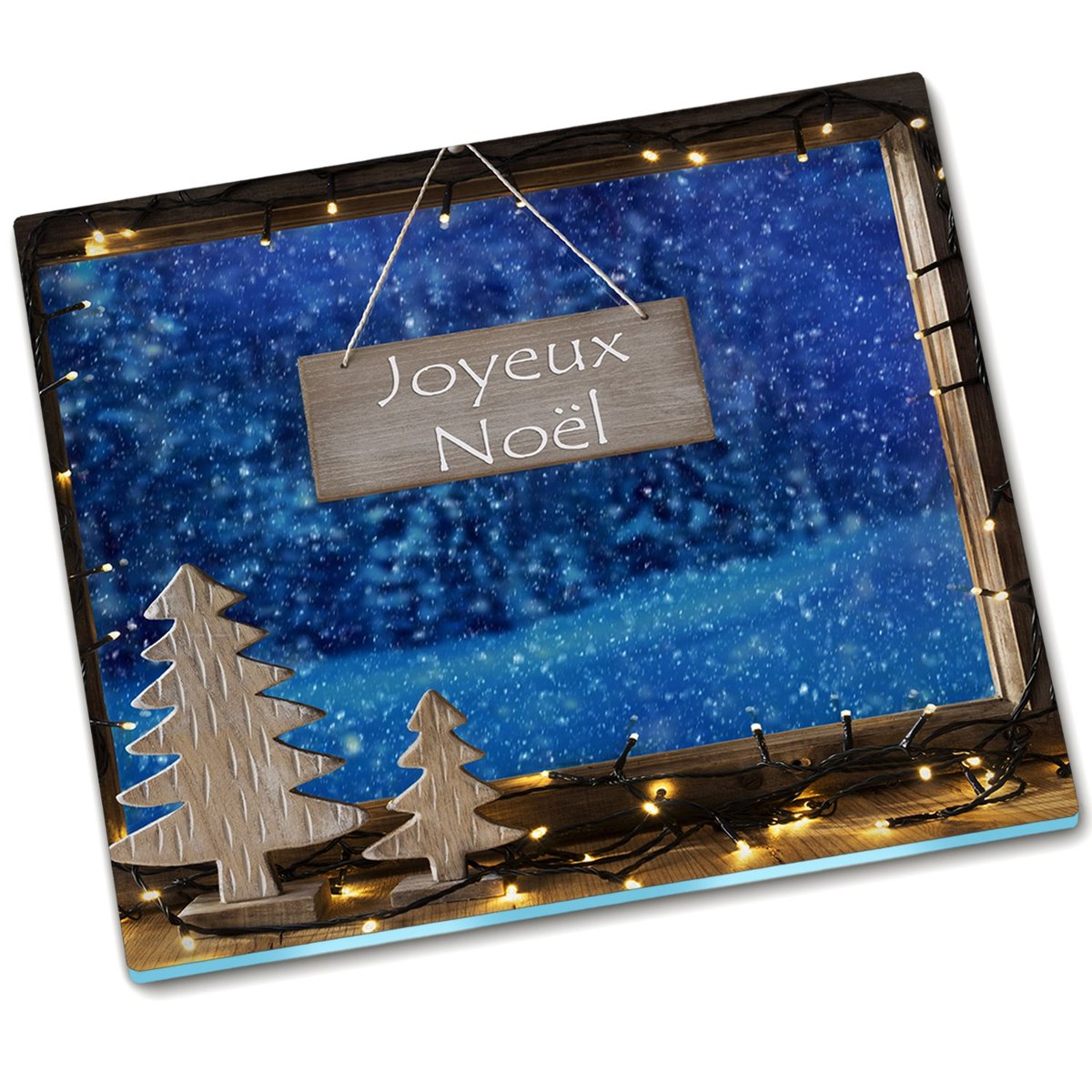 Osłona kuchenna deska szklana Joyeux Noël - 60x52 cm