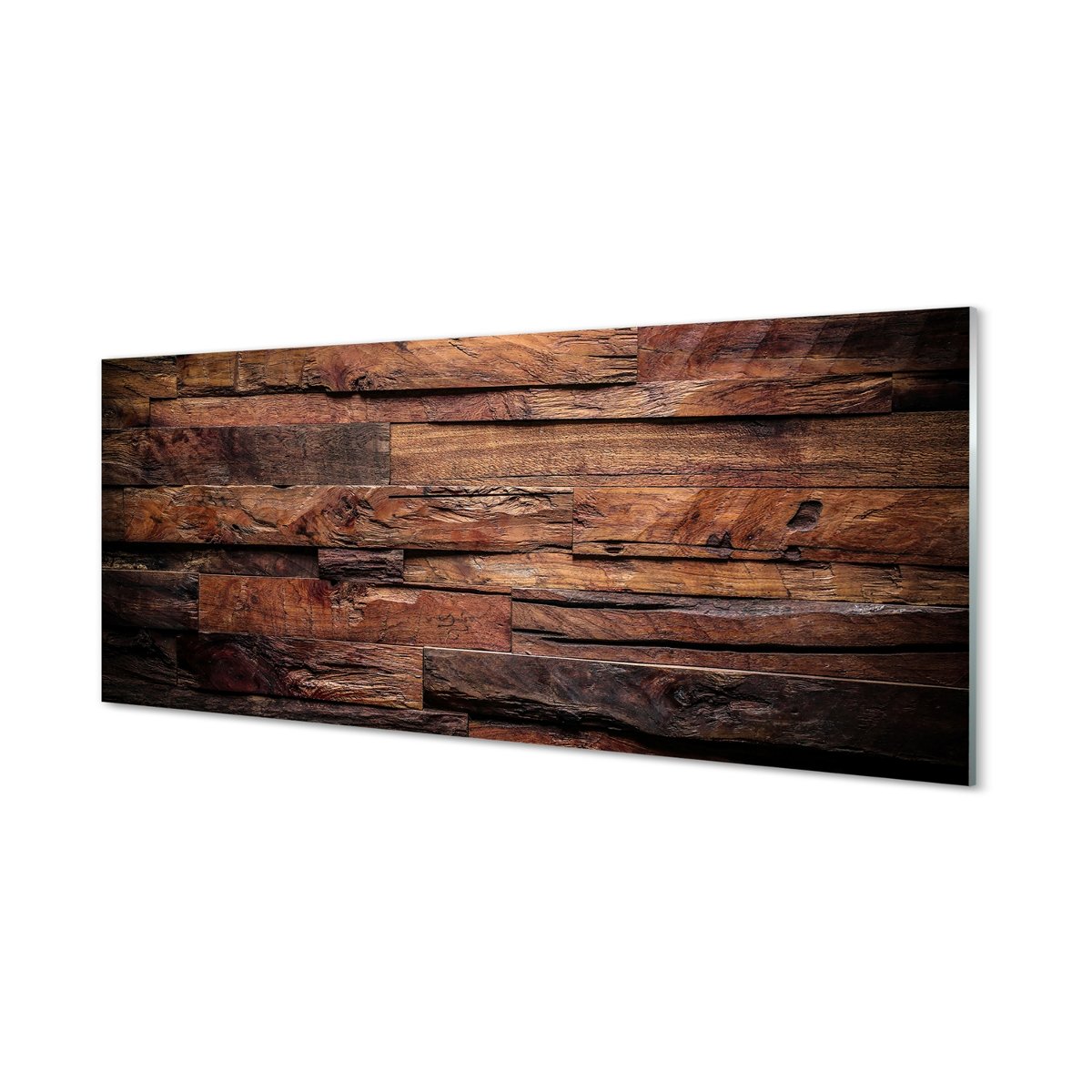Lacobel dekoracyjny Drewno słoje struktura 125x50 cm