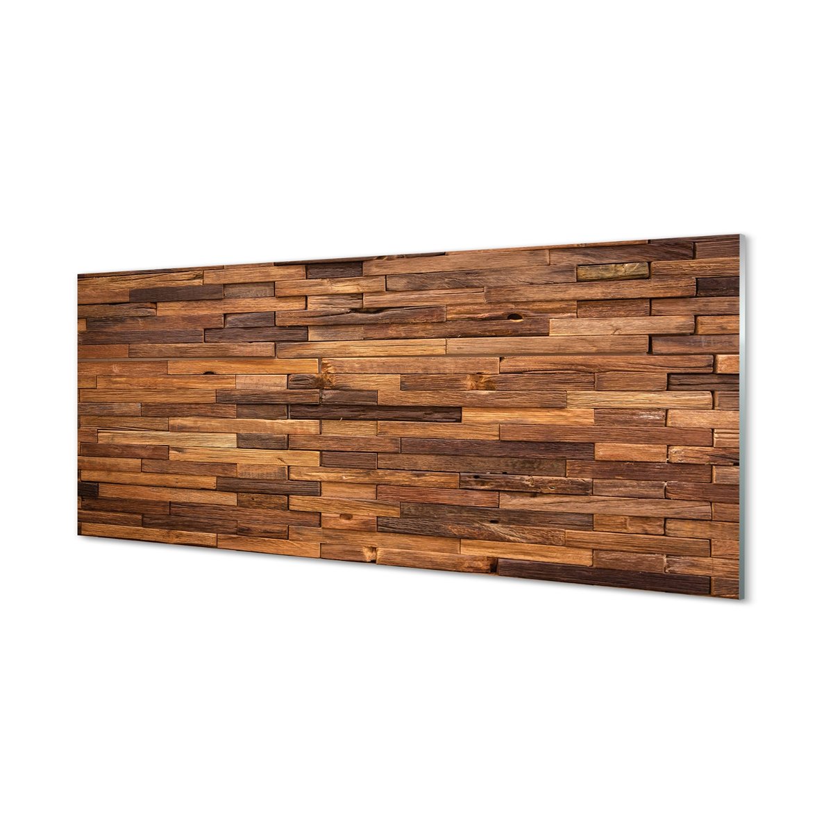 Szklany panel + klej Drewno panele deski 125x50 cm
