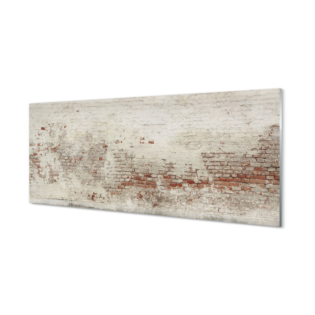 Szklany panel kuchenny Cegła mur vintage 125x50 cm