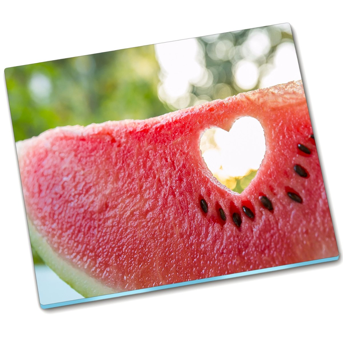 Deska na indukcję szkło Arbuz Serce - 60x52 cm