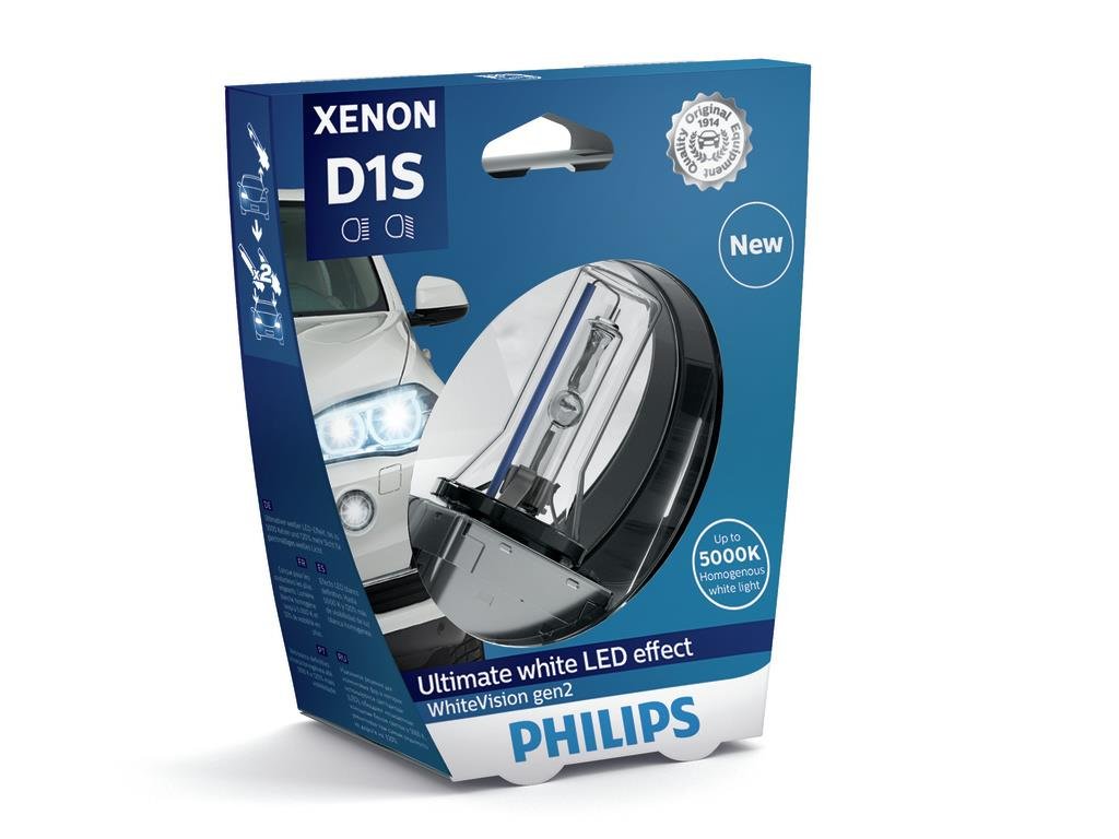 Philips WhiteVision D1S Gen2 85415WHV2S1 lampa ksenonowa, w pojedynczym opakowaniu blistrowym 85415WHV2S1