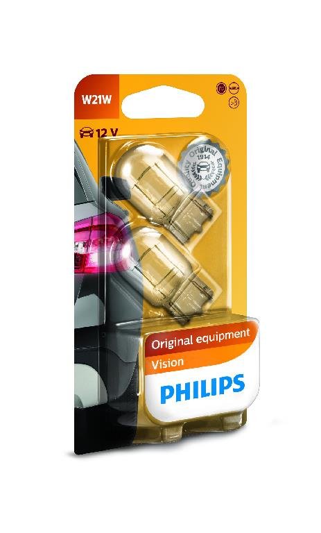 Żarówki PHILIPS W21W Vision (2 sztuki)