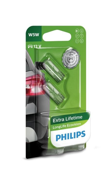 Żarówki PHILIPS W5W LongLife EcoVision (2 sztuki)