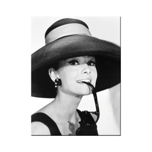 Nostalgic-Art 14235 Breakfast at Tiffany's Audrey Hepburn, ma i Glasses, magnes, 8 x 6 cm 14235