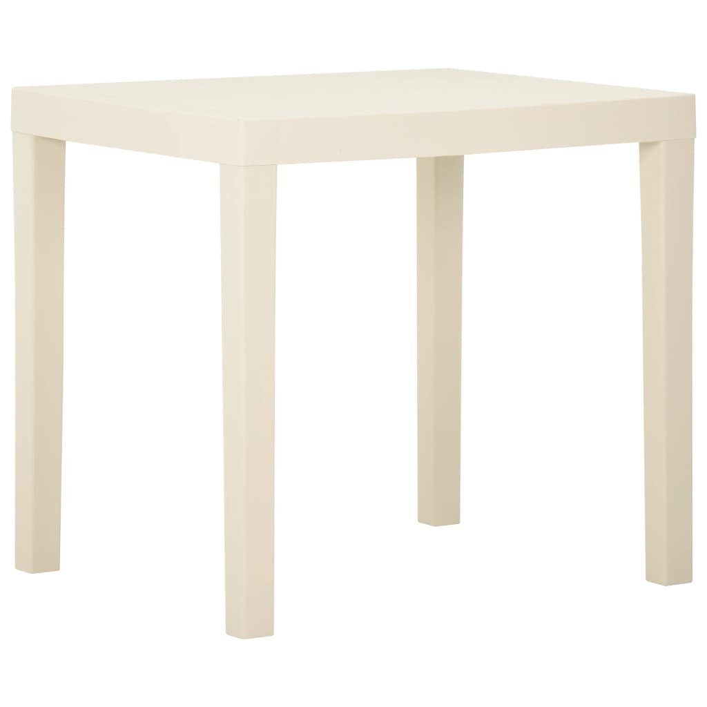 vidaXL Lumarko Stolik ogrodowy, biały, 79 x 65 x 72 cm, plastikowy! 315842