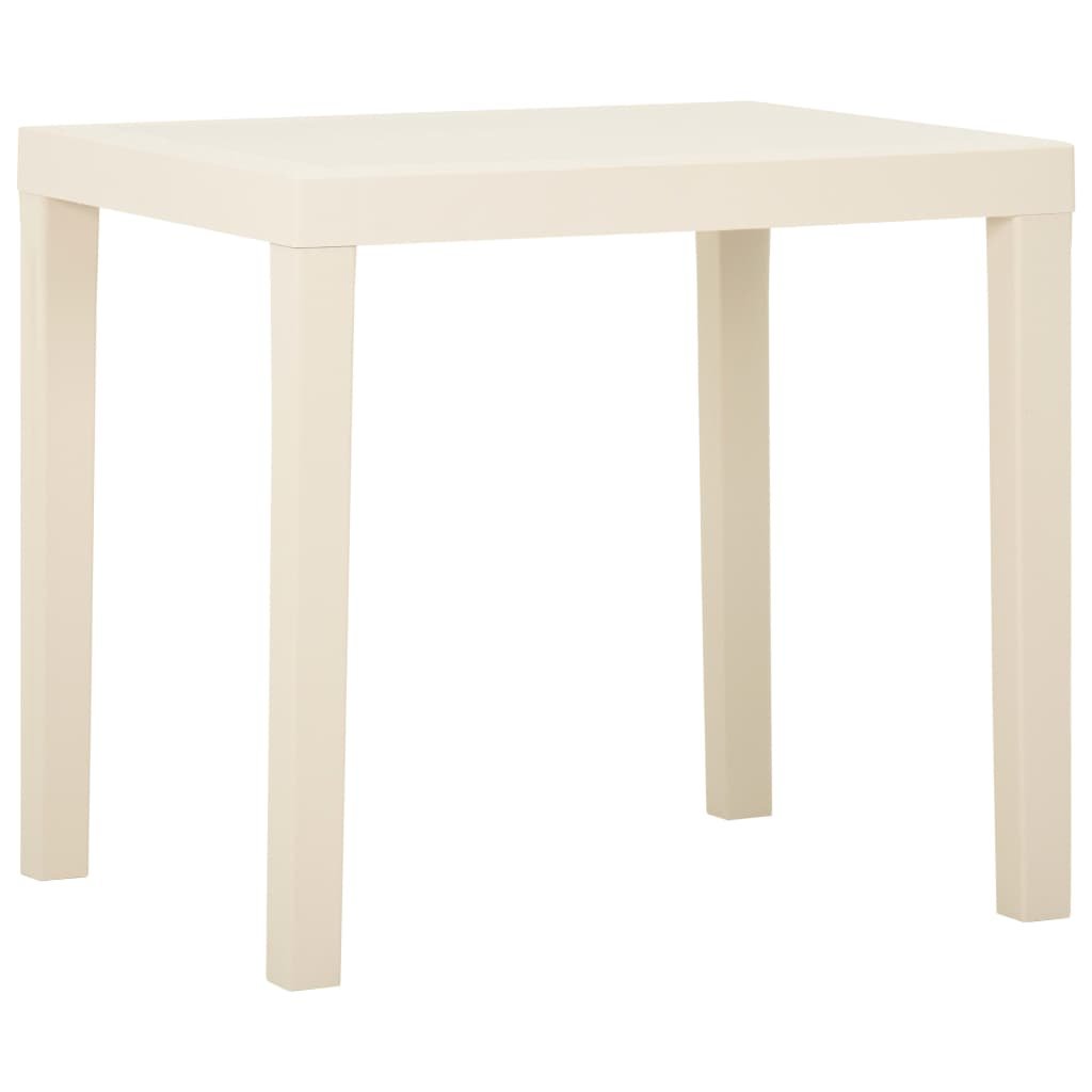 vidaXL Lumarko Stolik ogrodowy, biały, 79 x 65 x 72 cm, plastikowy! 315844