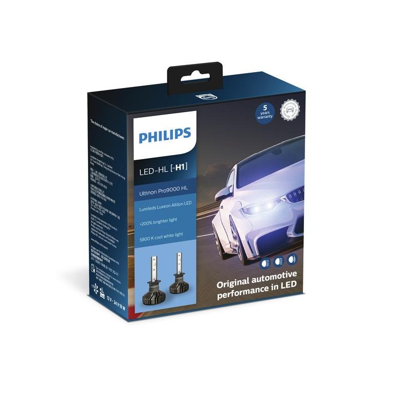 PHILIPS Ultinon Pro9000 żarówka LED do reflektorów samochodowych (H1), 2 sztuki 11258U90CWX2