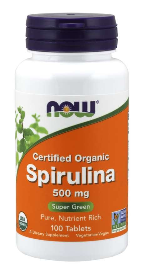 Now Foods Spirulina Organic 1000 mg/120 tabl.(Now Fods) TT001158