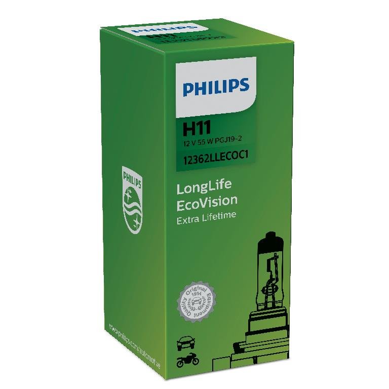 Philips 12362LLECOC1 Longlife EcoVision H11 reflektor lampy 12362LLECOC1, 1er karton 36194030