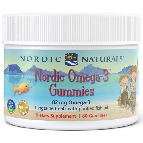Omega Pharma Nordic Naturals 3 Gummies 82mg Tangerine Treats ( 60 żelek) Nordic Naturals