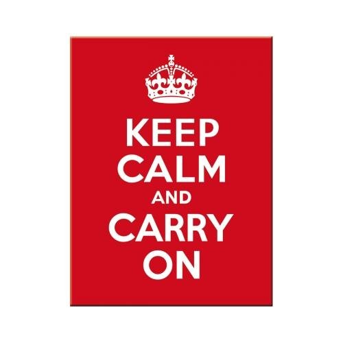Art Nostalgic 14291 United Kingdom Keep Calm and carry on na magnes, 8 x 6 cm 14291