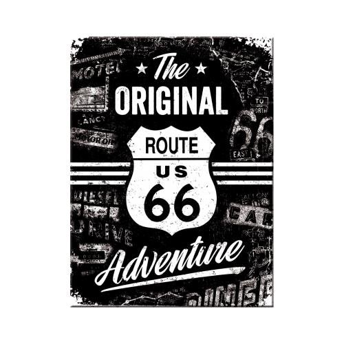 Nostalgic-Art 14331 magnes US klasy i kategorie dróg Route 66 The Original Adventure, 8 x 6 cm 14331