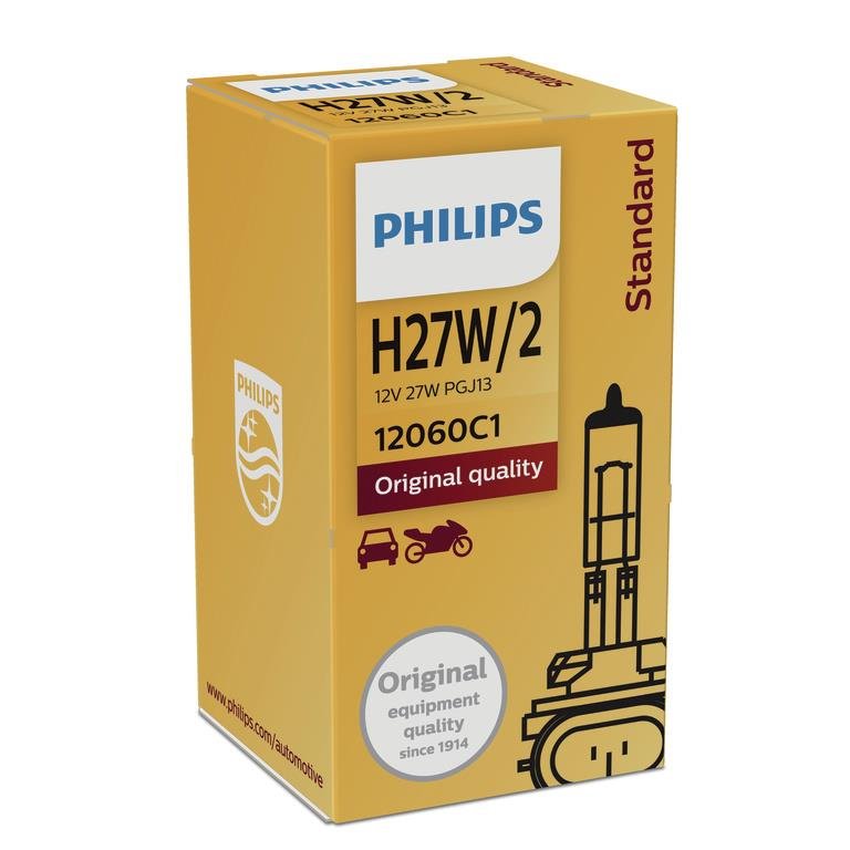 Philips 12060 °C1 lampy halogenowe h27 W/2, Pojednycze opakowanie tekturowe 12060C1