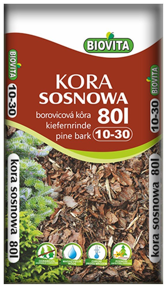 Kora mielona sosnowa BIOVITA 10-30 mm 80L