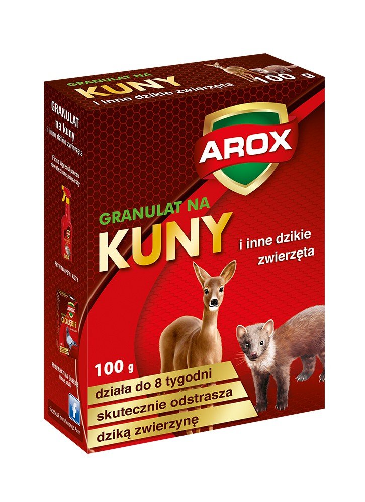 AROX AROX GRANULAT ODSTRASZAJĄCY DZIKIE ZWIERZĘTA 100G 956