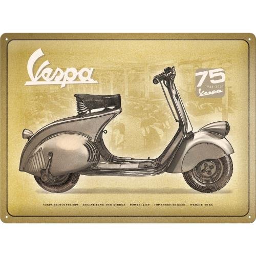 Фото - Дошка офісна Vespa Nostalgic-Art - Blaszany talerz 30 x 40 cm -  - 75 Years Anniversary 