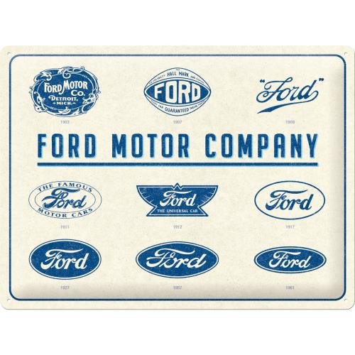 23299 Plakat 30x40 Ford-Logo Evolution