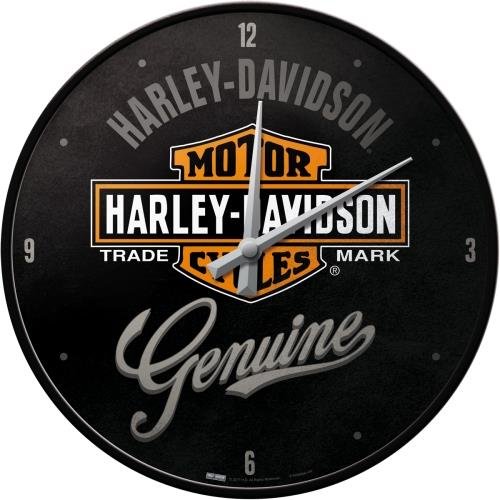 Nostalgic-Art 51082, Harley-Davidson Genuine, zegar ścienny 31 cm 51082