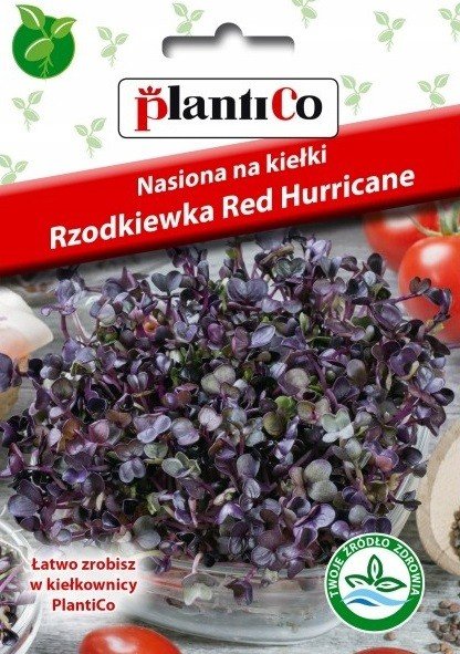 PlantiCo Nasiona na kiełki Rzodkiewka czerwona (Red Hurricane) 100454