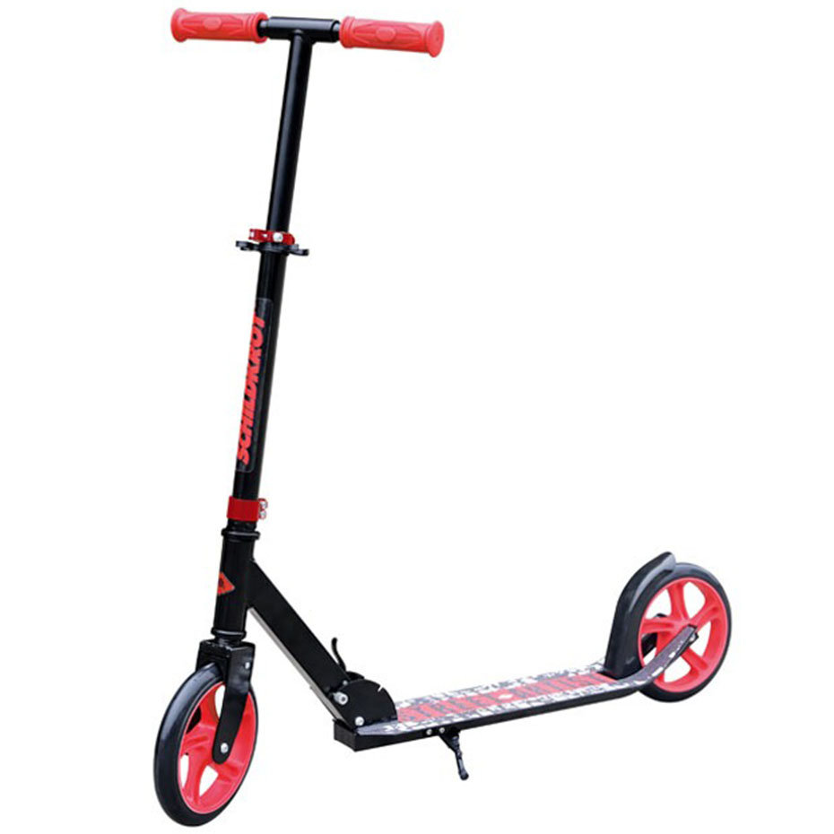 City Scooter Schildkröt Schildkröt Street Artist, koła 200 mm, wysokiej jakości hulajnoga rekreacyjna z aluminium, składana, dla dzieci i dorosłych, kolor: czerwony, 510102 510102