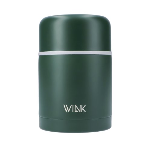 Termos na jedzenie DARK GREEN - 600ml - WINK Bottle