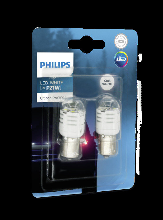 Żarówki LED PHILIPS P21 Ultinon Pro3000 SI (2 sztuki) białe