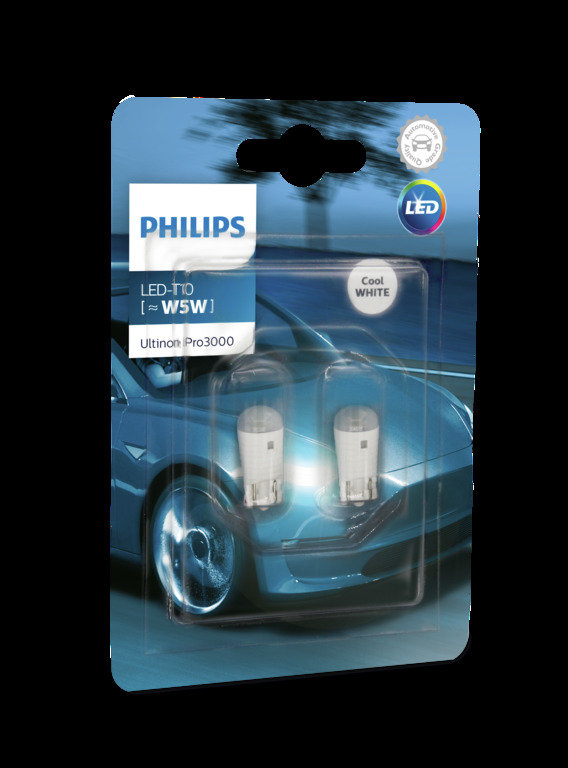 Żarówki LED PHILIPS T10 Ultinon Pro3000 SI (2 sztuki)