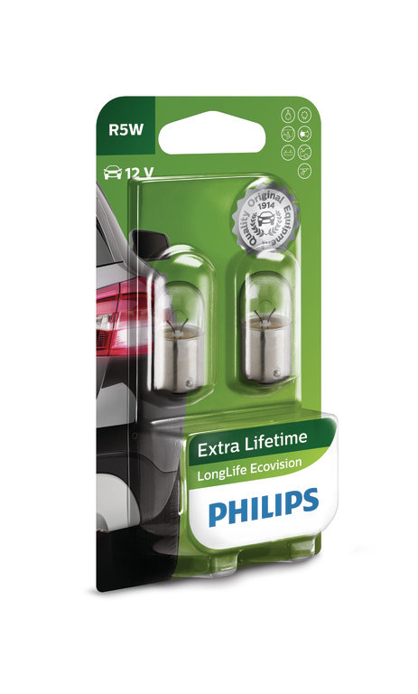 Philips R5W 12V 5W BA15s LongLife EcoVision