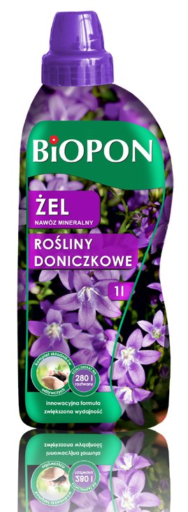 Biopon Nawóz mineralny w żelu do roślin doniczkowych, butelka 1l, marki