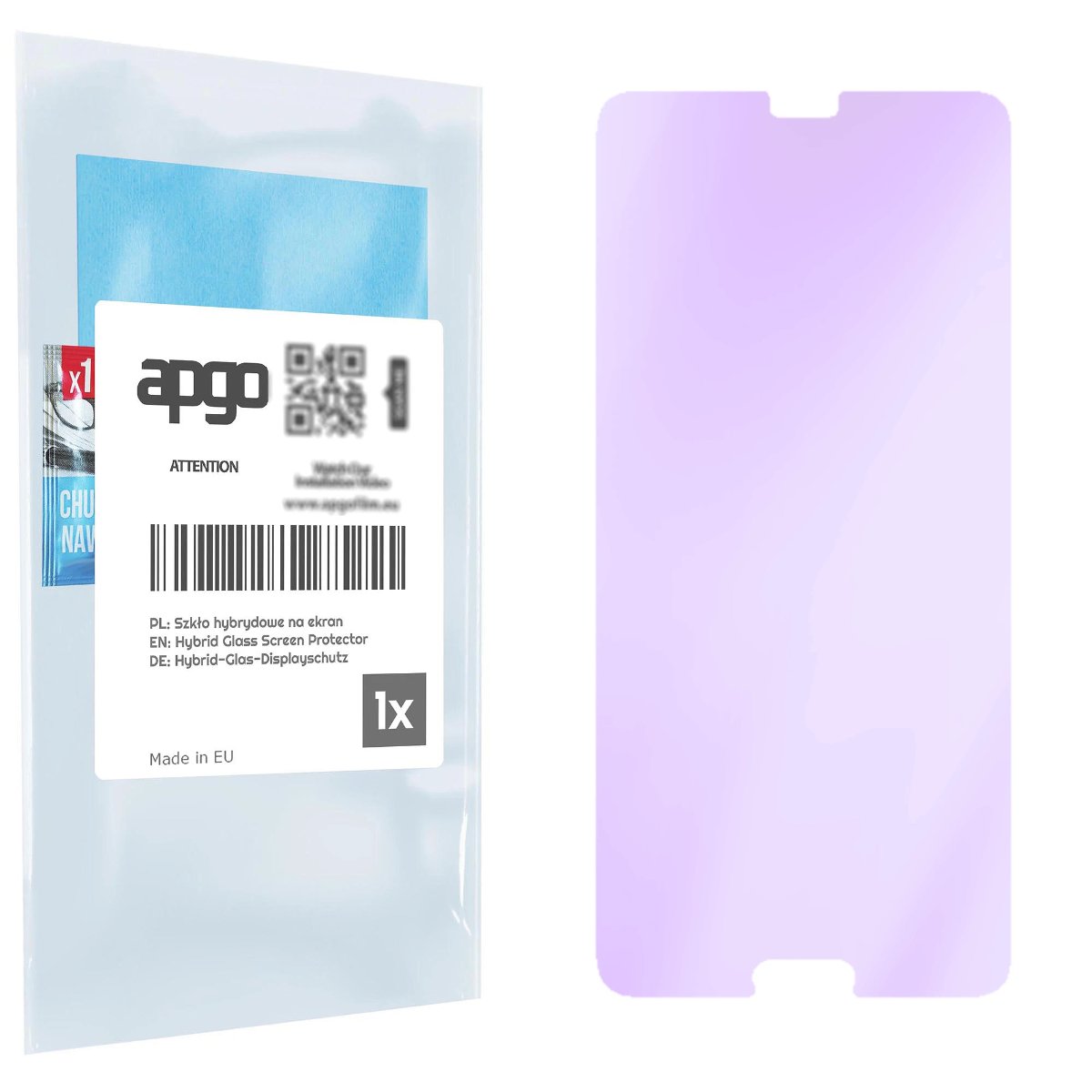 Szkło ochronne na ekran Hybrydowe 9H z filtrem ANTI-BLUE zamiennik hartowanego do Huawei P20 Pro - apgo hybrid ANTI-BLUE Flexible Hybrid Glass nie...