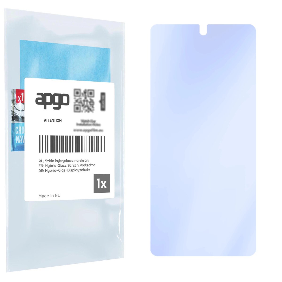 Szkło ochronne na ekran Hybrydowe 9H zamiennik hartowanego do Samsung Galaxy A72 - apgo PRO Flexible Hybrid Glass nie pękające