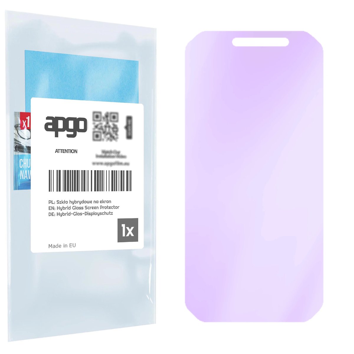 Szkło ochronne na ekran Hybrydowe 9H z filtrem ANTI-BLUE zamiennik hartowanego do Doogee S40 Pro - apgo hybrid ANTI-BLUE Flexible Hybrid Glass nie...