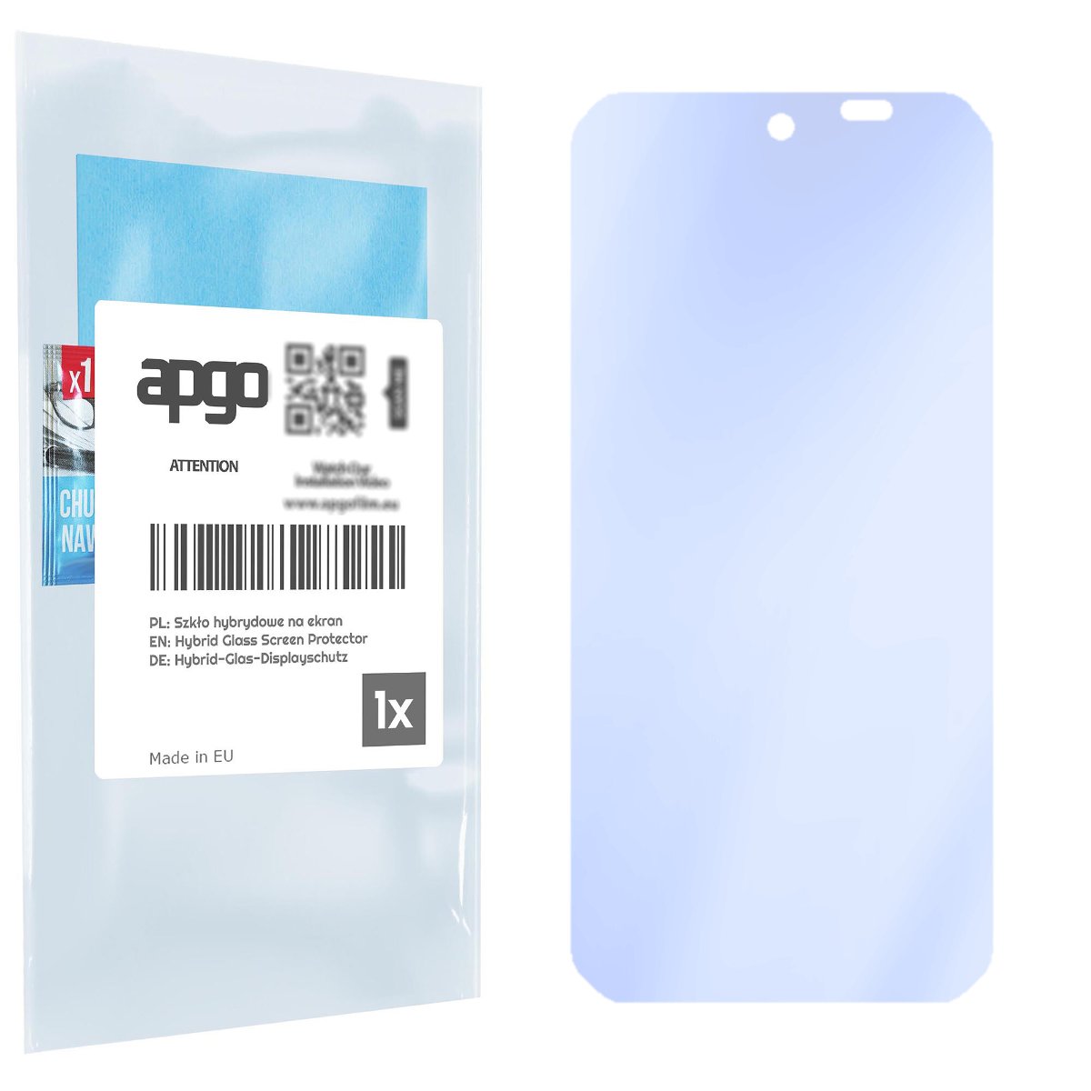 Szkło ochronne na ekran Hybrydowe 9H zamiennik hartowanego do Doogee S88 Plus - apgo PRO Flexible Hybrid Glass nie pękające