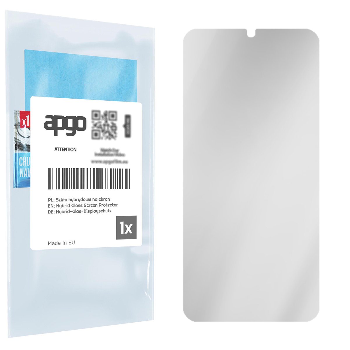 Szkło ochronne na ekran Hybrydowe Matowe E-Papier 9H zamiennik hartowanego do Lenovo Z5s - apgo Matte Flexible Hybrid Glass nie pękające
