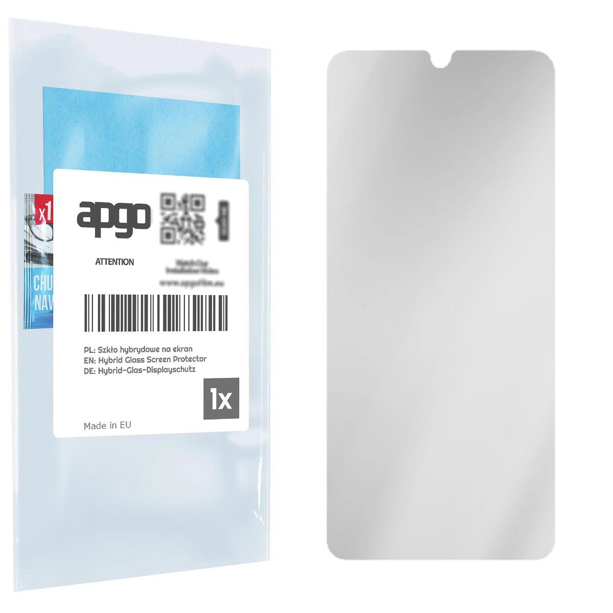 Szkło ochronne na ekran Hybrydowe Matowe E-Papier 9H zamiennik hartowanego do Huawei Y6 (2019) - apgo Matte Flexible Hybrid Glass nie pękające
