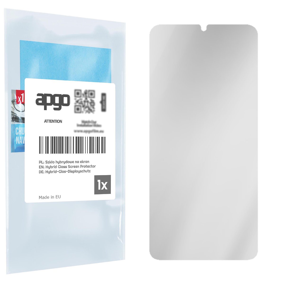 Szkło ochronne na ekran Hybrydowe Matowe E-Papier 9H zamiennik hartowanego do Xiaomi Redmi 7 - apgo Matte Flexible Hybrid Glass nie pękające