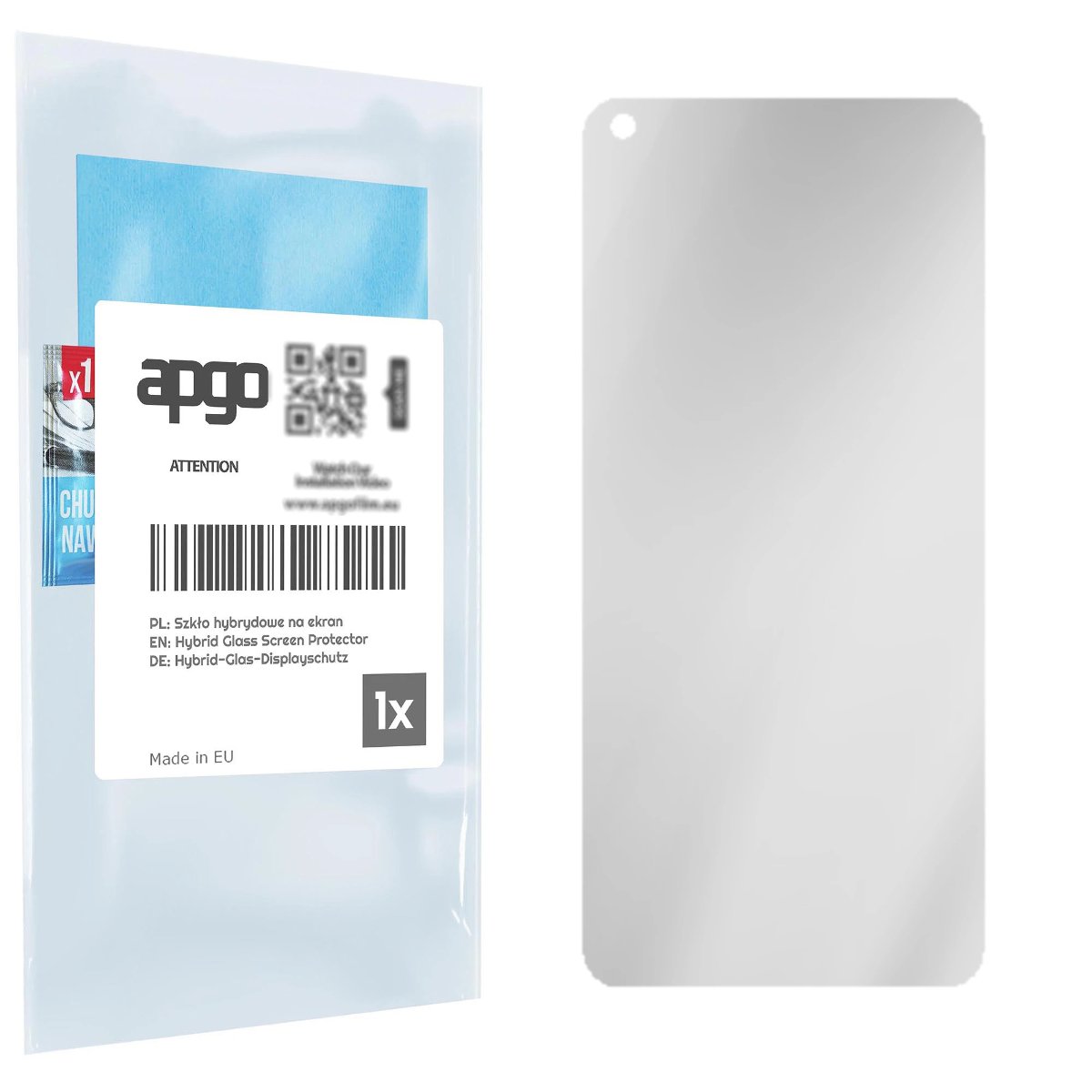 Szkło ochronne na ekran Hybrydowe Matowe E-Papier 9H zamiennik hartowanego do Realme 7 5G - apgo Matte Flexible Hybrid Glass nie pękające