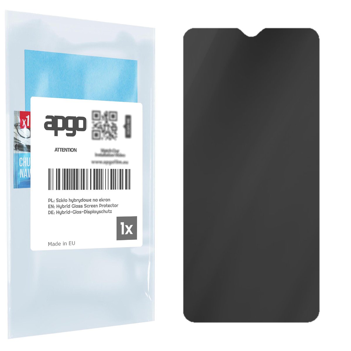 Filtr prywatyzujący Privacy 7H do Lenovo K10 Plus - apgo Flexible Glass niepękający