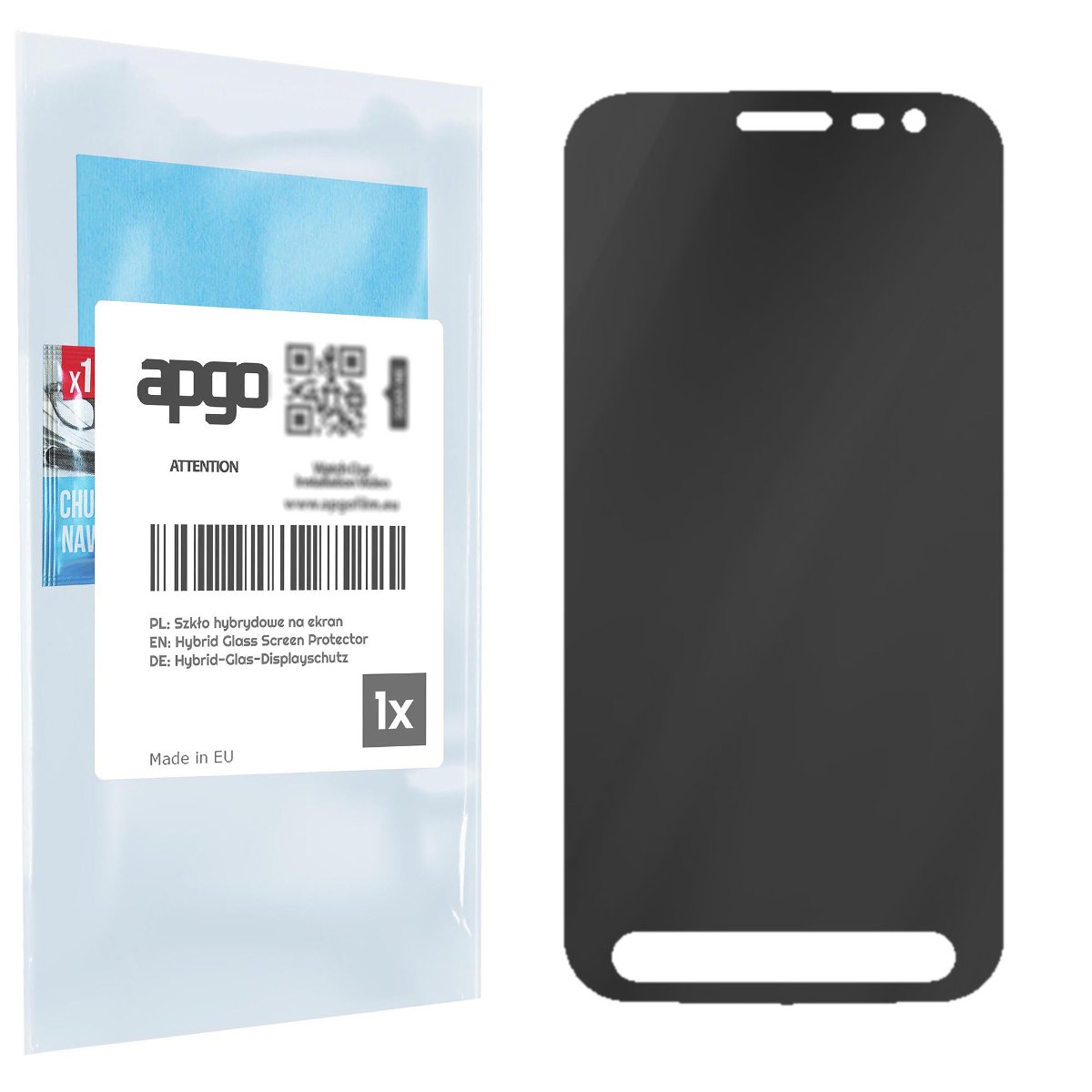 Filtr prywatyzujący Privacy 7H do Samsung Galaxy Xcover 4 - apgo Flexible Glass niepękający