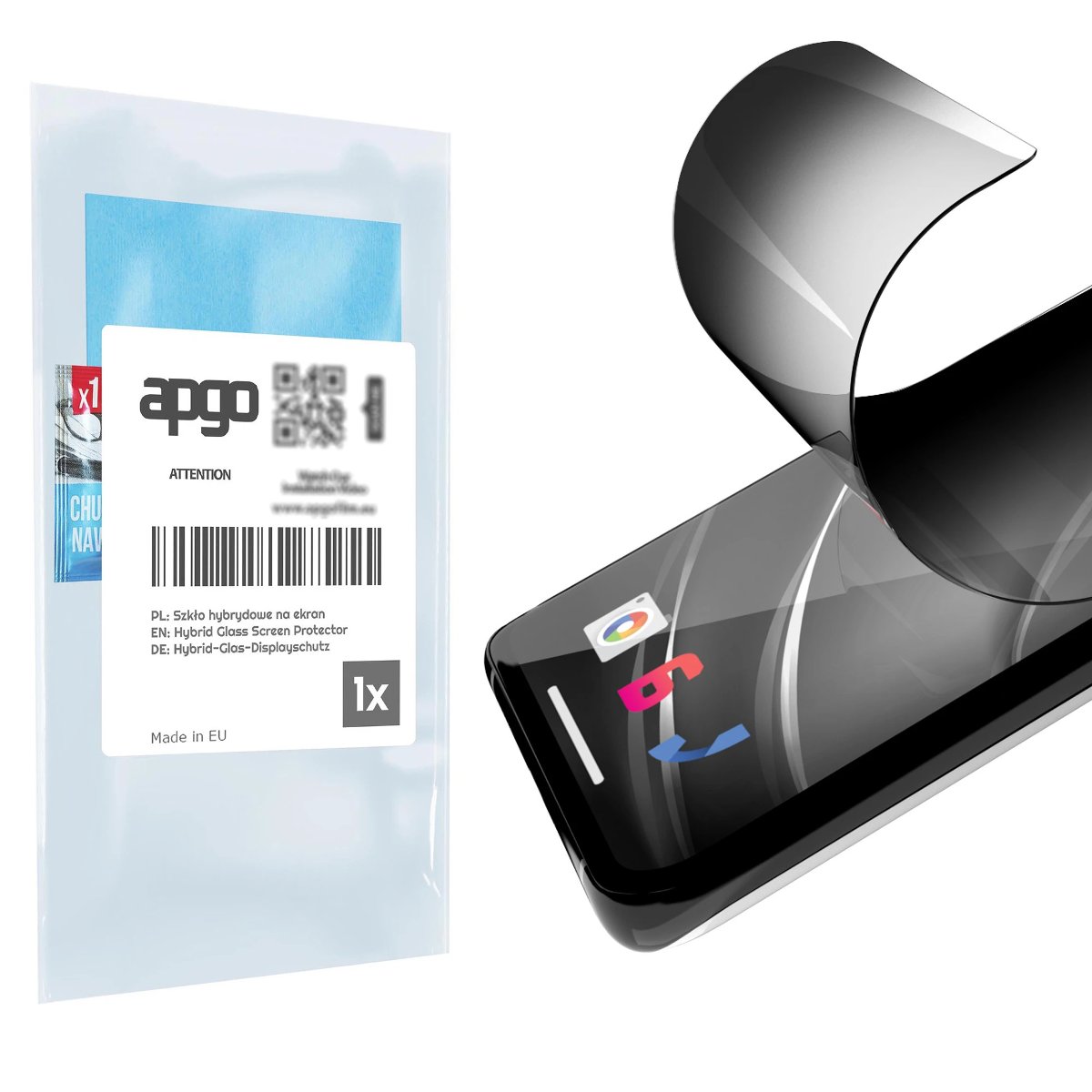 Filtr prywatyzujący Privacy 7H do Oppo A7x - apgo Flexible Glass niepękający