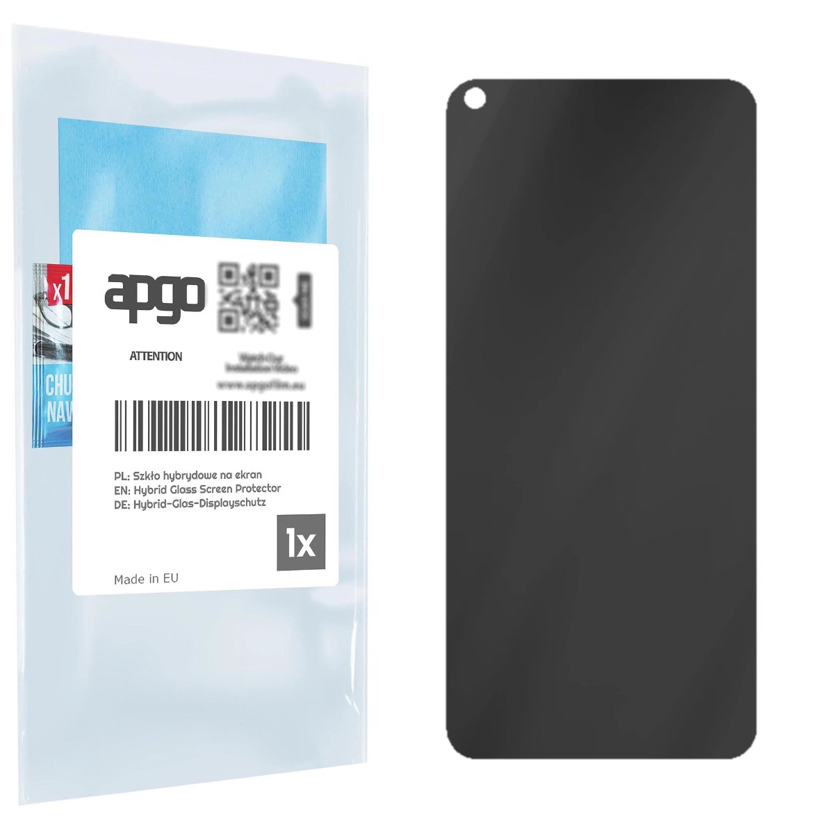 Filtr prywatyzujący Privacy 7H do Xiaomi Redmi Note 9 - apgo Flexible Glass niepękający