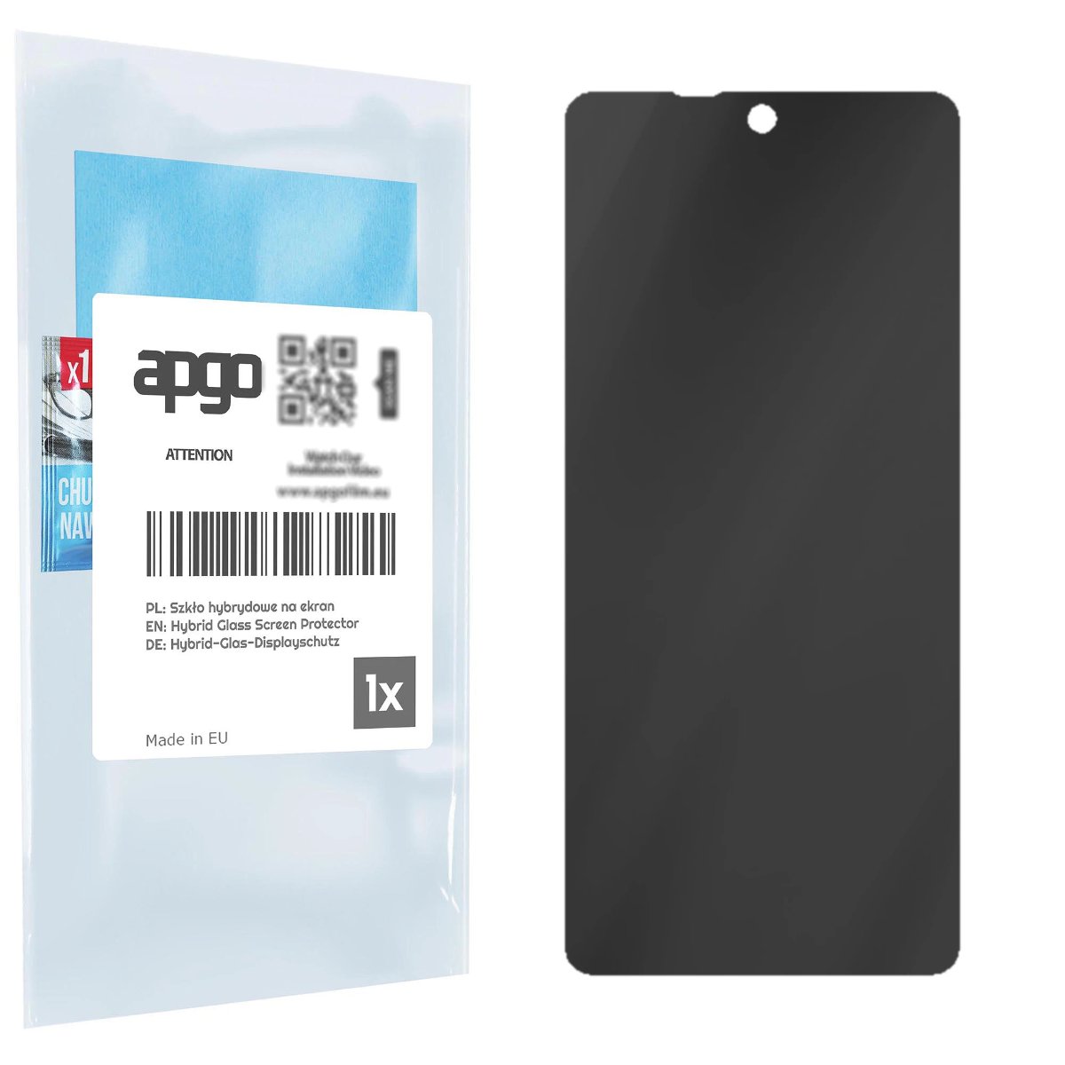 Filtr prywatyzujący Privacy 7H do Xiaomi Mi 10T Lite 5G - apgo Flexible Glass niepękający