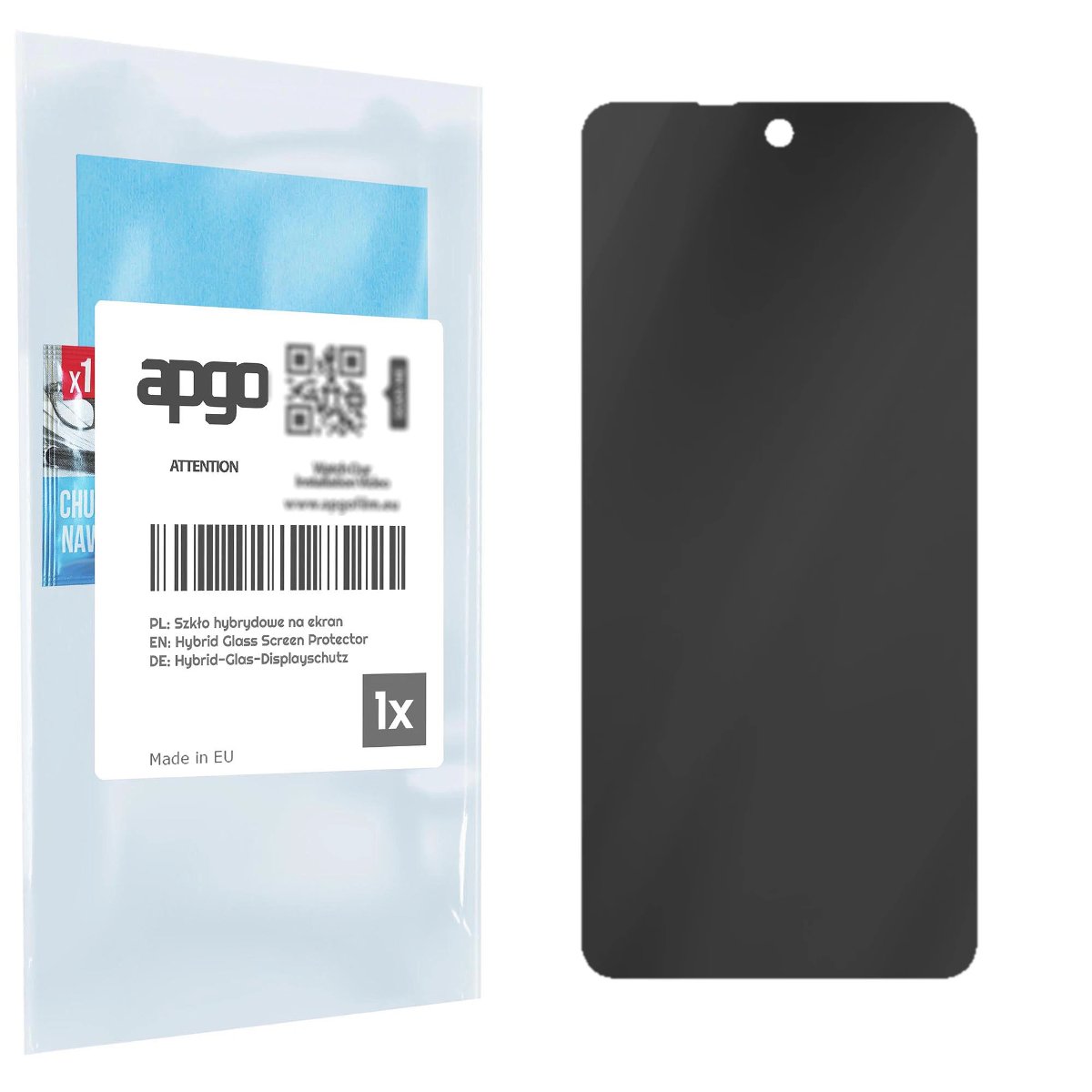 Filtr prywatyzujący Privacy 7H do Xiaomi Poco X3 NFC - apgo Flexible Glass niepękający