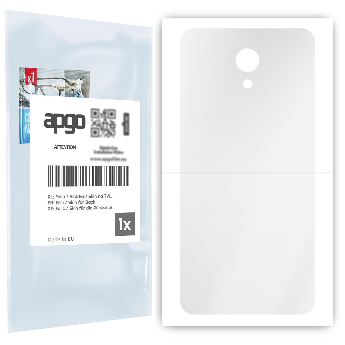 Folia hydrożelowa naklejka przezroczysta na TYŁ do Meizu M6s - apgo hydrogel TPU